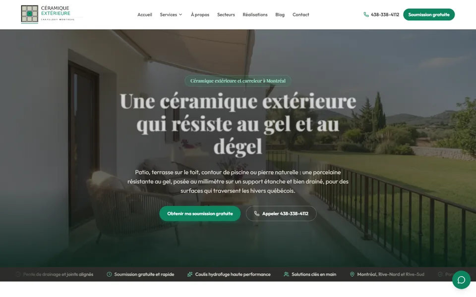 Homepage of Céramique Extérieure