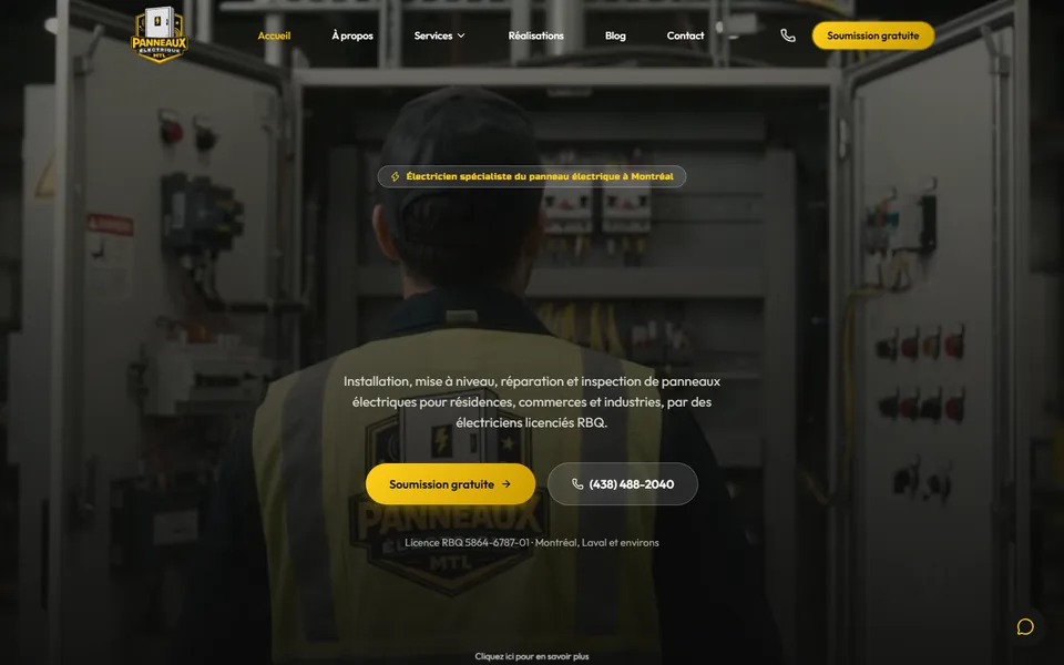 Homepage of Panneaux Électrique MTL